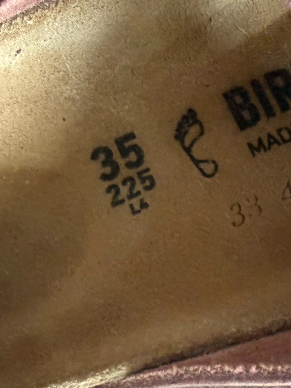 Birkenstock Arizona Big Buckle Sandals - Old Rose - Pink with Gold Buckles 35 - Picture 2 of 8